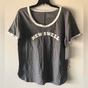 Roxy top for women’s S/P/SH color gray and white